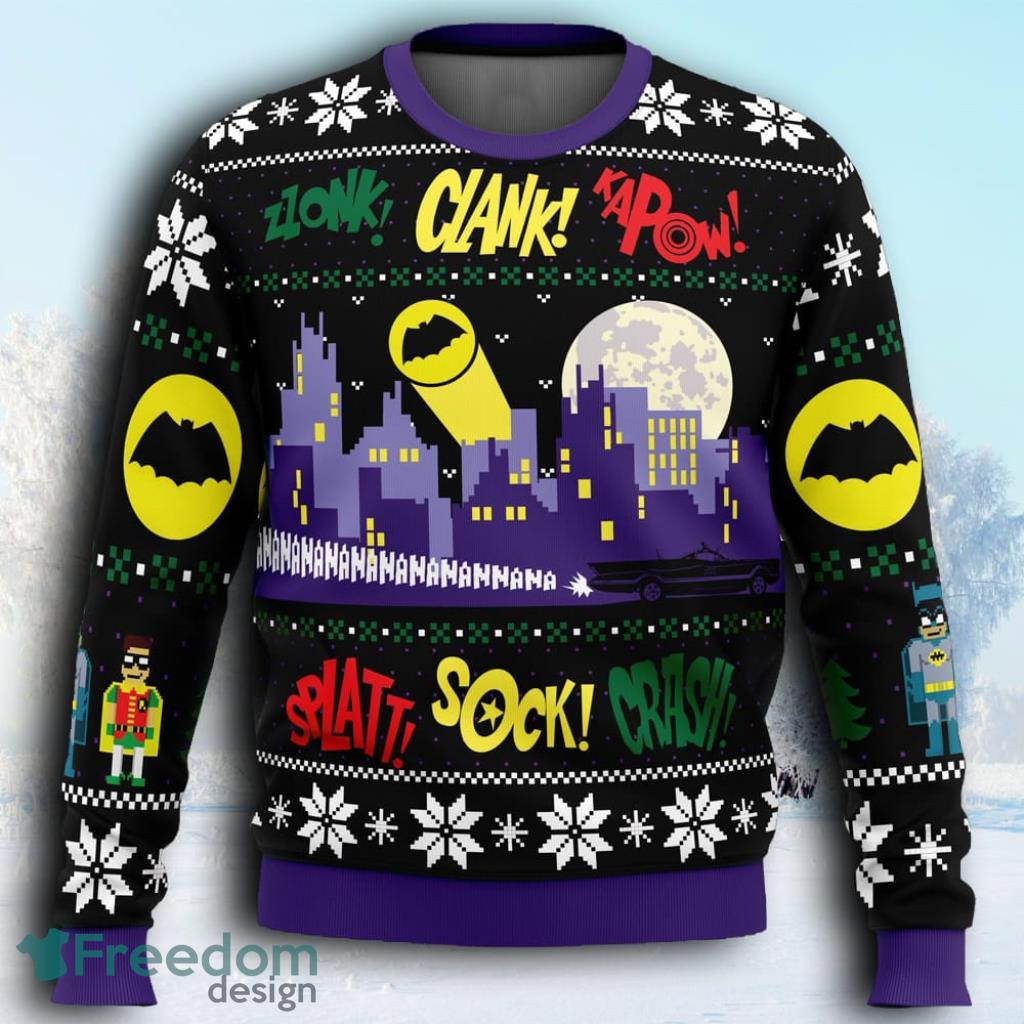 Nananana Christmas Batman Dc Comics Ugly Christmas Sweaters 3D Super Hot image Nananana Christmas Batman Dc Comics Ugly Christmas Sweaters 3D Super Hot Product Photo 1