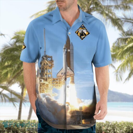 NASA Space Shuttle Discovery And STS-124 Aloha Hawaiian Shirt Beach Gift Shirt Product Photo 4