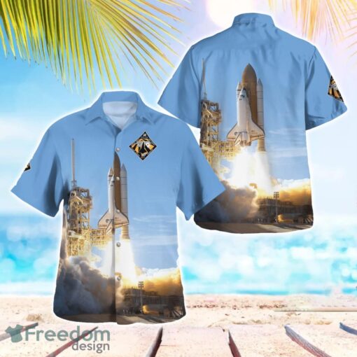 NASA Space Shuttle Discovery And STS-124 Aloha Hawaiian Shirt Beach Gift Shirt Product Photo 1