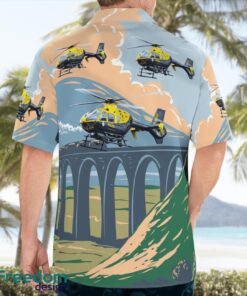 National Police Air Service EC135T2 Helicopter Hawaiian Shirt Product Photo 2