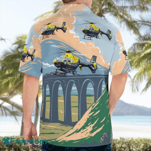 National Police Air Service EC135T2 Helicopter Hawaiian Shirt Product Photo 2