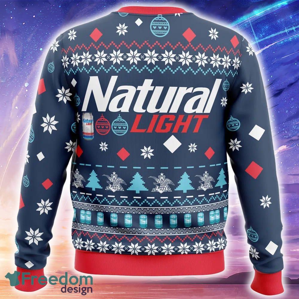 Natural Light Beer Ugly Christmas 3D Sweater Trending Holidays For Men Women Fans image Natural Light Beer Ugly Christmas 3D Sweater Trending Holidays For Men Women Fans - Natural Light Beer Ugly Christmas Sweater_2