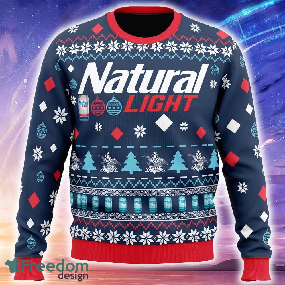 Natural Light Beer Ugly Christmas 3D Sweater Trending Holidays For Men Women Fans image Natural Light Beer Ugly Christmas 3D Sweater Trending Holidays For Men Women Fans - Natural Light Beer Ugly Christmas Sweater_1