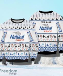 Natural Light Custom Christmas Ugly Sweater Sweatshirt Gift For Men And Women