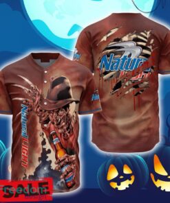 Natural Light Halloween Freddy Krueger Baseball Jersey Shirt New All Over Print