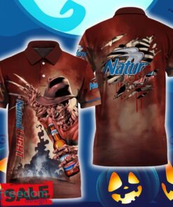 Natural Light Halloween Freddy Krueger Polo Shirt For Men Women Gift Christmas Holidays