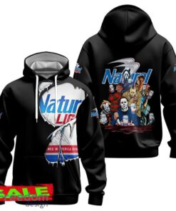 Natural Light Horror Halloween Characters Hoodie Zip Hoodie Merry For Men Women Gift Christmas