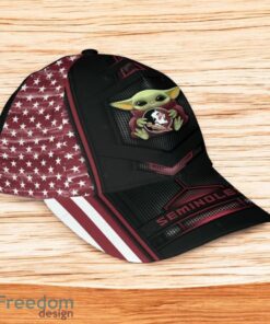 Ncaa Florida State Seminoles Classic Cap 3D Baby Yoda New Fashion