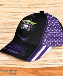 Ncaa Kansas State Wildcats Classic Cap 3D Baby Yoda New Fashion