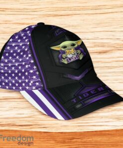 Ncaa LSU Tigers Classic Cap 3D Baby Yoda New Fashion