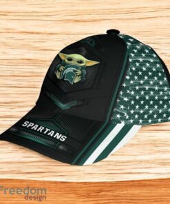Ncaa Michigan State Spartans Classic Cap 3D Baby Yoda New Fashion