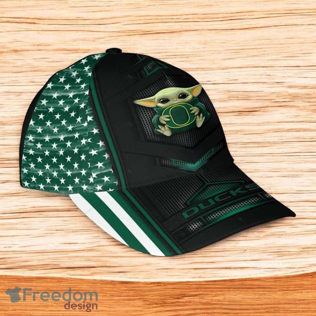 Ncaa Oregon Ducks Classic Cap 3D Baby Yoda New Fashion image Ncaa Oregon Ducks Classic Cap 3D Baby Yoda New Fashion Product Photo 1