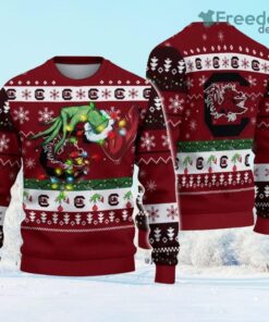 NCAA South Carolina Gamecocks Grinch Christmas Ugly Sweater Gift Christmas NCAA South Carolina Gamecocks Grinch Christmas Ugly Sweater Gift Christmas