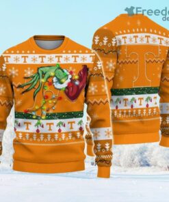 NCAA Tennessee Volunteers Grinch Christmas Ugly Sweater Gift Christmas