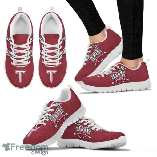 NCAA Troy Trojans Sneakers Trending Running Shoes For Men And Women Sport Fans Product Photo 1