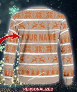 NEW Bauble Texas Longhorns Ugly Xmas Sweater Gift Holidays - NCAA Texas Longhorns Ugly Christmas Sweater For Men And Women Photo 2