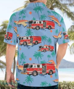 New Castle, Delaware, Minquadale Fire Company Aloha Hawaiian Shirt Beach Gift Shirt Product Photo 2