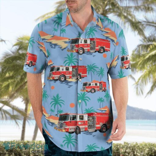 New Castle, Delaware, Minquadale Fire Company Aloha Hawaiian Shirt Beach Gift Shirt Product Photo 4