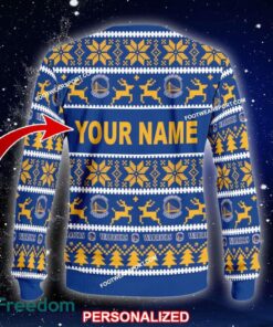 NEW Celebrate Golden State Warriors Ugly Christmas Sweater Gift For Men And Women - NBA Golden State Warriors Ugly Christmas Sweater For Men And Women Photo 2
