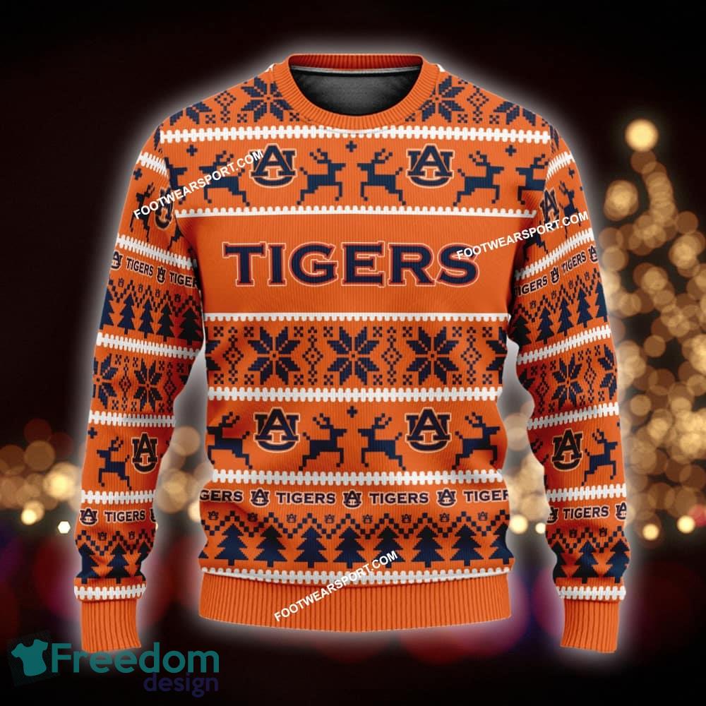 NEW Cheer Auburn Tigers Ugly Christmas Sweater Gift Holidays image NEW Cheer Auburn Tigers Ugly Christmas Sweater Gift Holidays - NCAA Auburn Tigers Ugly Christmas Sweater For Men And Women Photo 1
