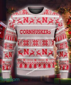 NEW Cocoa Nebraska Cornhuskers Ugly Christmas Sweater Gift Holidays
