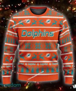 NEW Cold Miami Dolphins Knitted Xmas Sweater AOP Gift For Men And Women