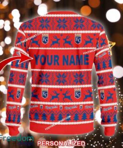NEW Comfort Kansas City Royals Ugly Christmas Sweater Gift For Men And Women - MLB Kansas City Royals Ugly Christmas Sweater For Men And Women Photo 2