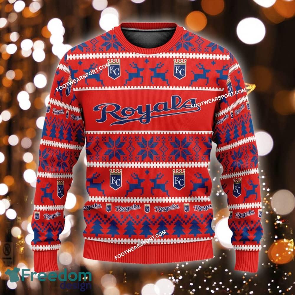 NEW Comfort Kansas City Royals Ugly Christmas Sweater Gift For Men And Women image NEW Comfort Kansas City Royals Ugly Christmas Sweater Gift For Men And Women - MLB Kansas City Royals Ugly Christmas Sweater For Men And Women Photo 1
