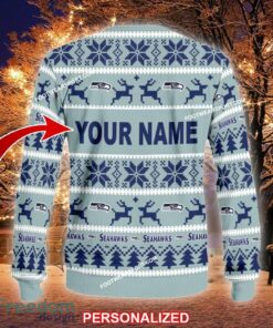 NEW Craft Seattle Seahawks Knitted Christmas Sweater Gift For Men And Women - NFL Seattle Seahawks Ugly Christmas Sweater For Men And Women Photo 2