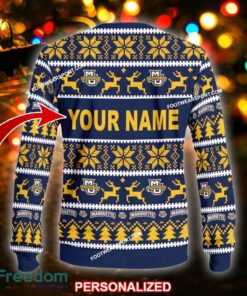 NEW Crochet marquette golden eagles Ugly Xmas 3D Sweater Gift For Men And Women - NCAA2 marquette golden eagles Ugly Christmas Sweater For Men And Women Photo 2