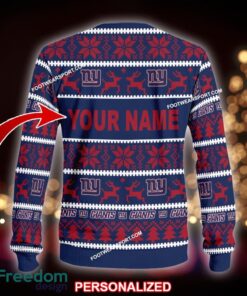 NEW Embroider New York Giants Ugly Christmas Sweater Gift For Men And Women - NFL New York Giants Ugly Christmas Sweater For Men And Women Photo 2