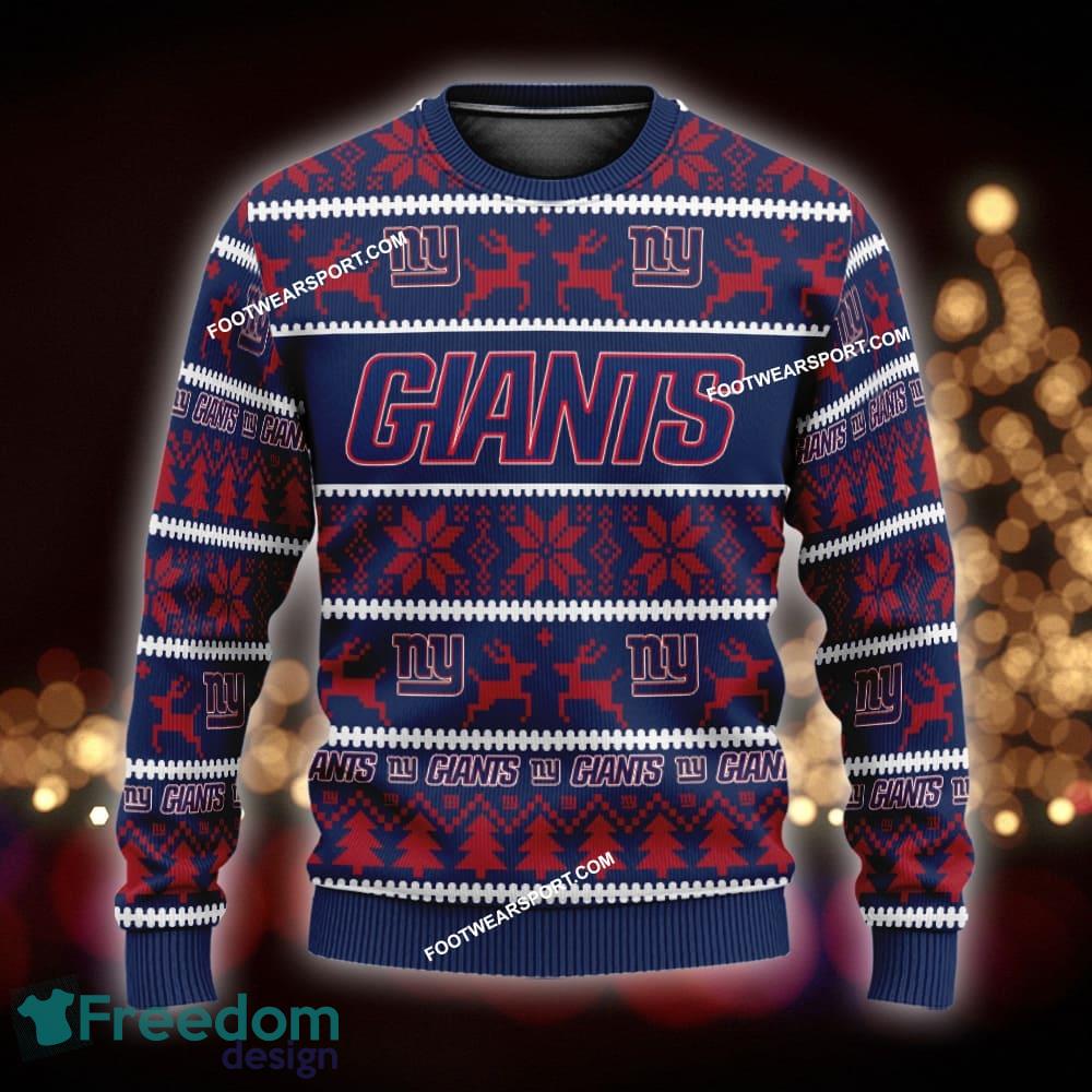 NEW Embroider New York Giants Ugly Christmas Sweater Gift For Men And Women image NEW Embroider New York Giants Ugly Christmas Sweater Gift For Men And Women - NFL New York Giants Ugly Christmas Sweater For Men And Women Photo 1