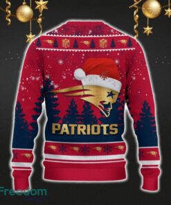 New England Patriots Car For Fans 3D Sweater Ugly Christmas Santa Hat Tree Gift For Men Women - New England Patriots Ugly Christmas Sweater_3