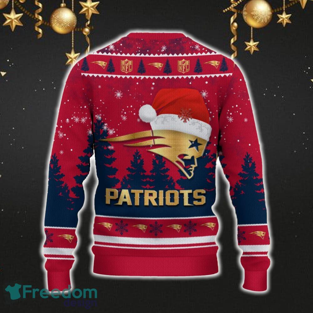 New England Patriots Car For Fans 3D Sweater Ugly Christmas Santa Hat Tree Gift For Men Women image New England Patriots Car For Fans 3D Sweater Ugly Christmas Santa Hat Tree Gift For Men Women - New England Patriots Ugly Christmas Sweater_3