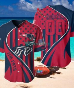 New England Patriots Custom Name And Number Slogan Baseball Jersey Shirt