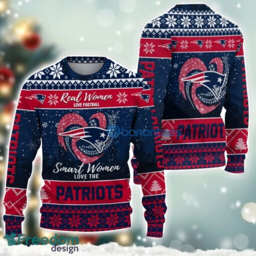 New England Patriots Logo Ugly Christmas Sweater For Fans Men And Women Christmas Gift Ideas Product Photo 2