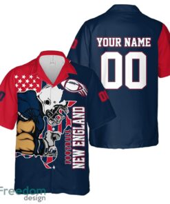 New England personalized name and number Hawaiian Shirt And Shorts Team Beach Shirt Product Photo 2