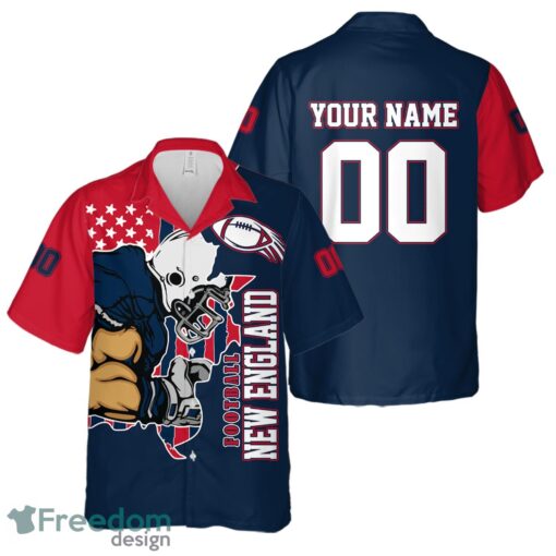 New England personalized name and number Hawaiian Shirt And Shorts Team Beach Shirt Product Photo 2