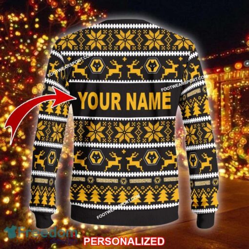 NEW Event Wolverhampton Wanderers Ugly Xmas 3D Sweater Gift For Adult - EPL Wolverhampton Wanderers Ugly Christmas Sweater For Men And Women Photo 2