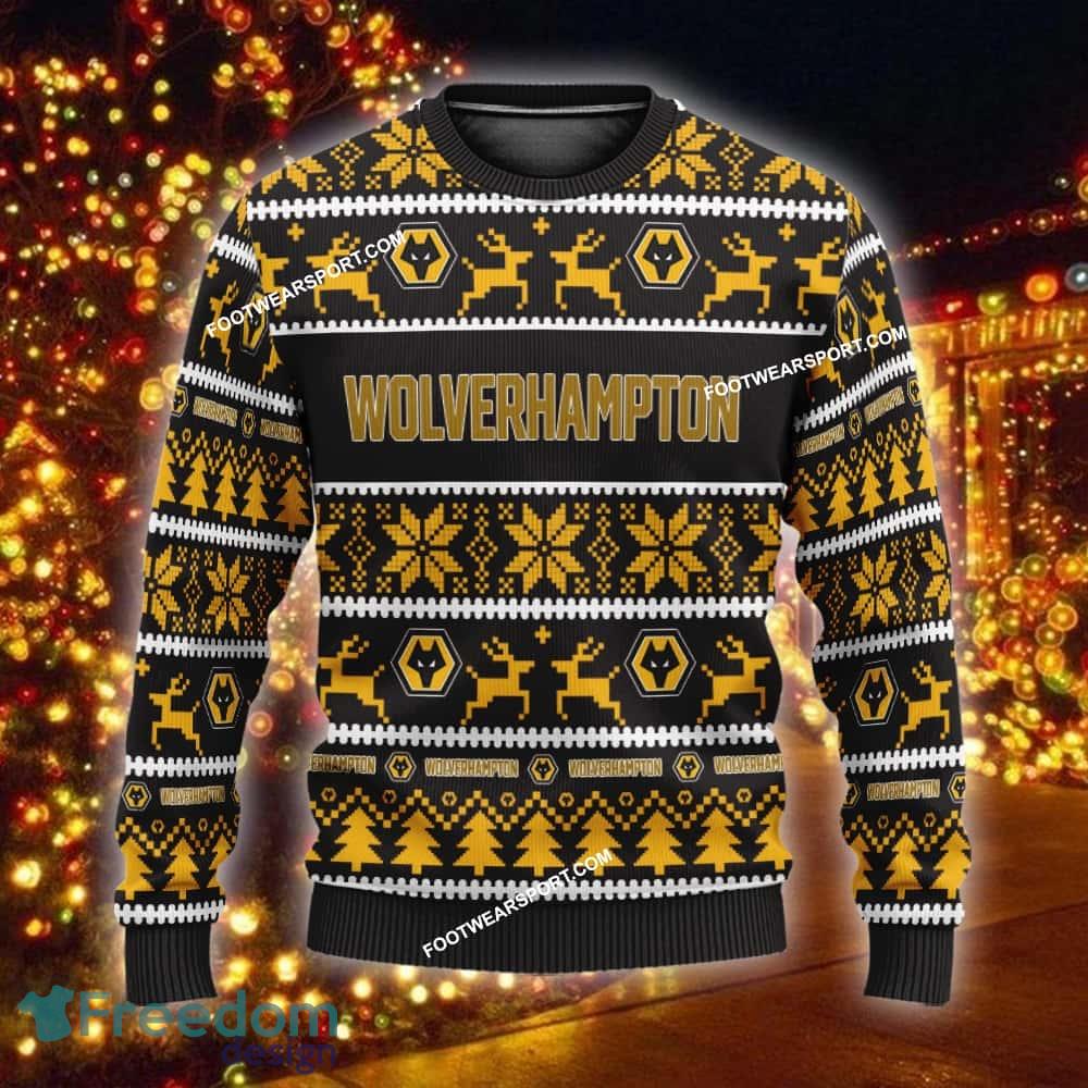 NEW Event Wolverhampton Wanderers Ugly Xmas 3D Sweater Gift For Adult - EPL Wolverhampton Wanderers Ugly Christmas Sweater For Men And Women Photo 1