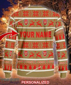 NEW Fabric Arsenal Ugly Christmas 3D Sweater Gift For Men And Women - EPL Arsenal Ugly Christmas Sweater For Men And Women Photo 2