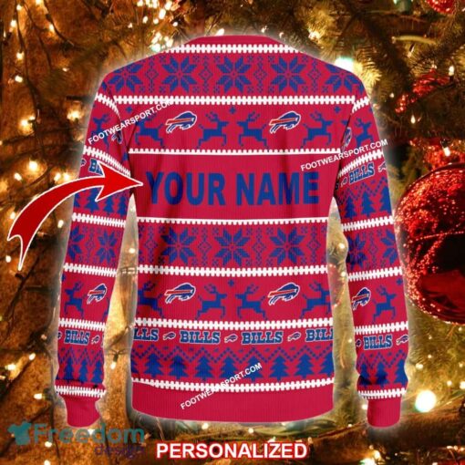 NEW Family Buffalo Bills Ugly Christmas Sweater Gift For Men And Women - NFL Buffalo Bills Ugly Christmas Sweater For Men And Women Photo 2