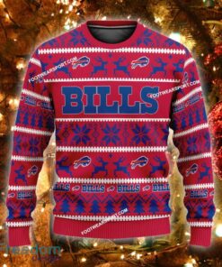 NEW Family Buffalo Bills Ugly Christmas Sweater Gift For Men And Women - NFL Buffalo Bills Ugly Christmas Sweater For Men And Women Photo 1