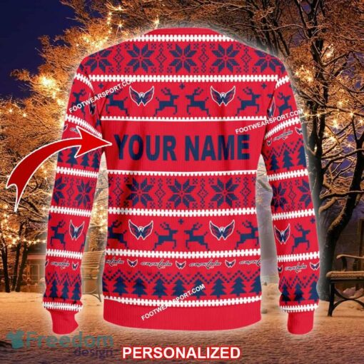 NEW Fashion Washington Capitals Ugly Christmas 3D Sweater Gift For Adult - NHL Washington Capitals Ugly Christmas Sweater For Men And Women Photo 2