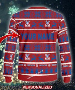 NEW Fashionable Crystal Palace Ugly Christmas 3D Sweater Gift For Adult - EPL Crystal Palace Ugly Christmas Sweater For Men And Women Photo 2