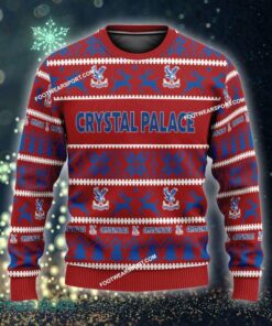 NEW Fashionable Crystal Palace Ugly Christmas 3D Sweater Gift For Adult - EPL Crystal Palace Ugly Christmas Sweater For Men And Women Photo 1