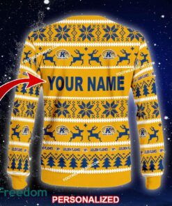 NEW Frankincense Kent State Golden Flashes Ugly Christmas Sweater Gift For Men And Women - NCAA Kent State Golden Flashes Ugly Christmas Sweater For Men And Women Photo 2