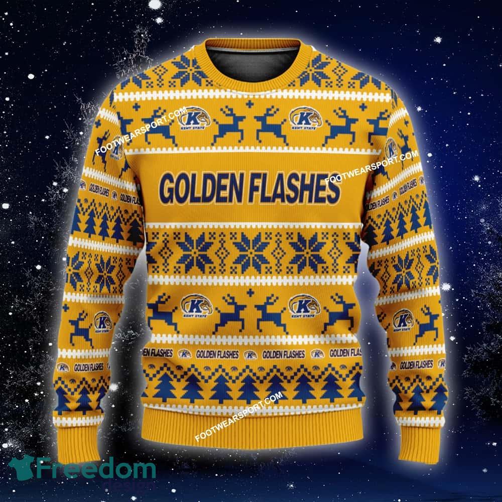 NEW Frankincense Kent State Golden Flashes Ugly Christmas Sweater Gift For Men And Women image NEW Frankincense Kent State Golden Flashes Ugly Christmas Sweater Gift For Men And Women - NCAA Kent State Golden Flashes Ugly Christmas Sweater For Men And Women Photo 1
