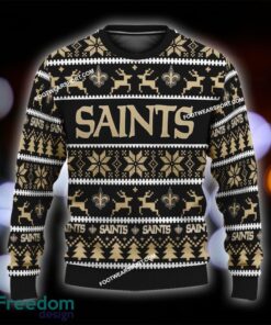 NEW Frosty New Orleans Saints Knitted Christmas Sweater Gift For Adult