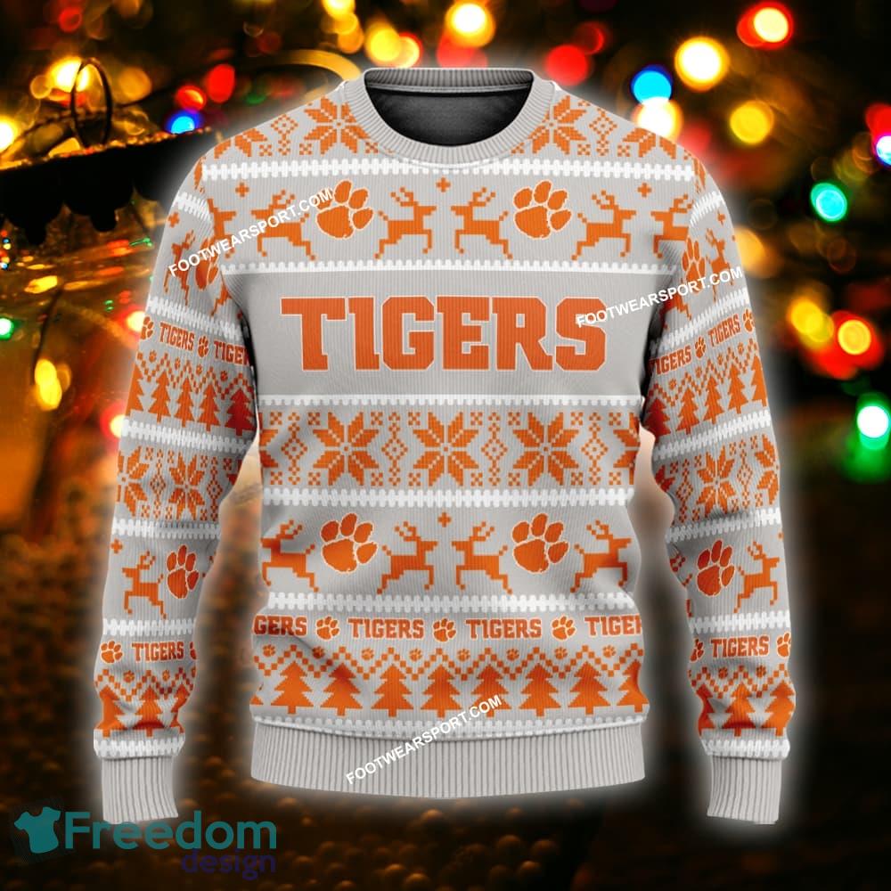 NEW Goodwill Clemson Tigers Ugly Christmas Sweater Gift Holidays image NEW Goodwill Clemson Tigers Ugly Christmas Sweater Gift Holidays - NCAA Clemson Tigers Ugly Christmas Sweater For Men And Women Photo 1